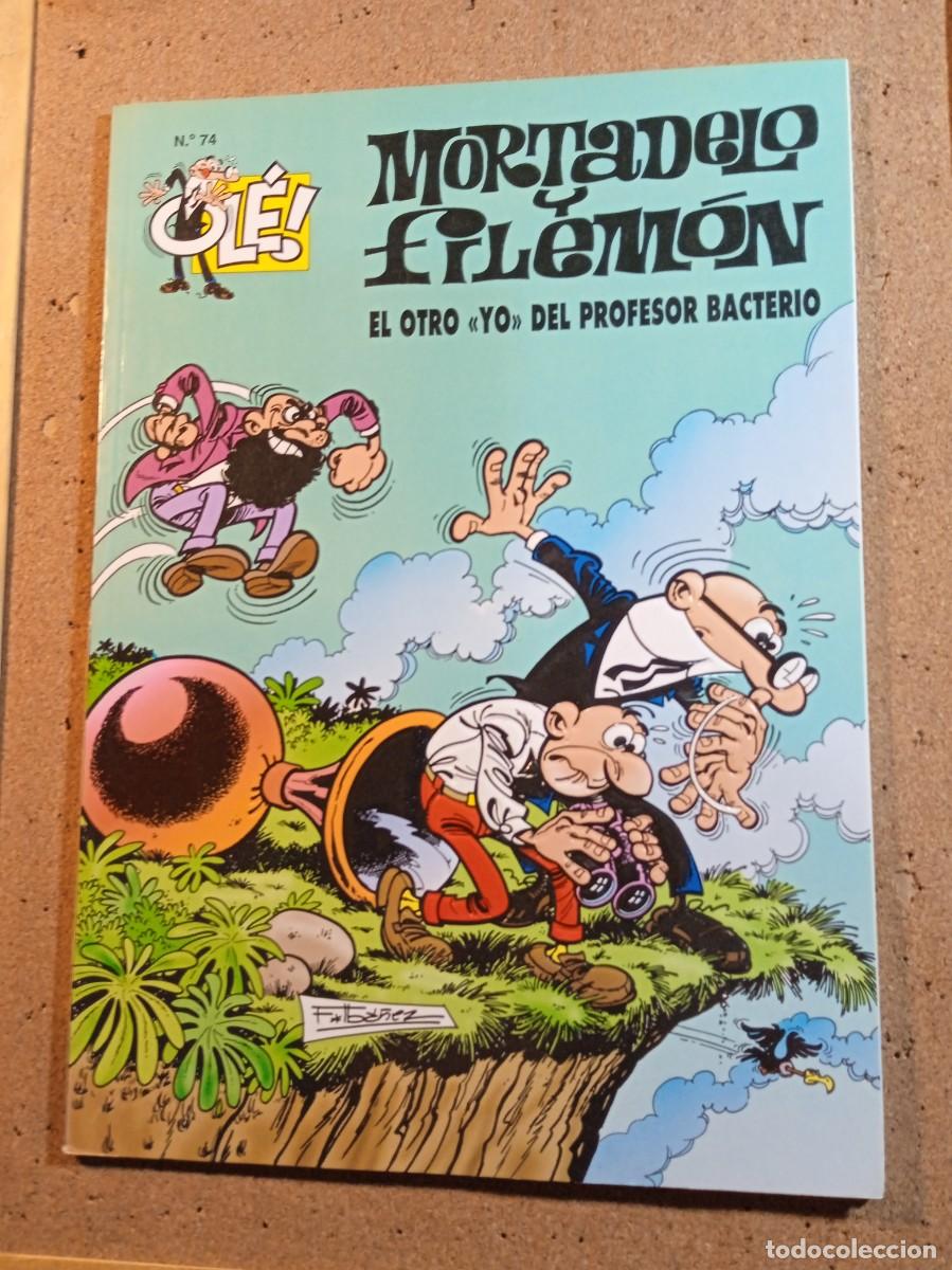 Tebeos: TEBEO DE OLE MORTADELO Y FILEMON EN EL OTRO YO DEL PROFESOR BACTERIO DEL A&Ntilde;O 1997 N&ordm; 74
