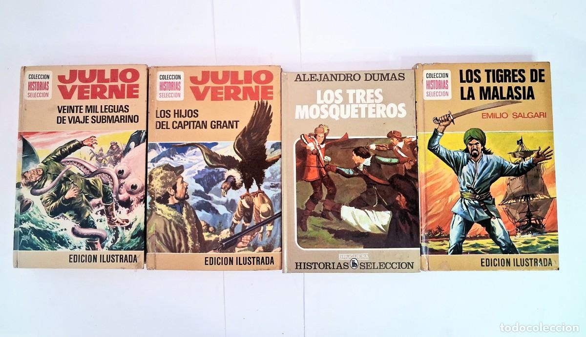 Giornalini: lote Coleccion Historias Selecci&oacute;n ed.Bruguera serie Verne, cl&aacute;sicos juveniles, Salgari