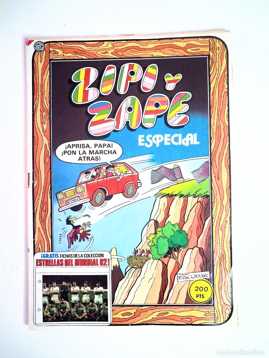 Tebeos: zipi y zape especial con fichas del mundial 82, Torocsik, Patricio Ya&ntilde;ez, Rufer y Lins Gama Junior