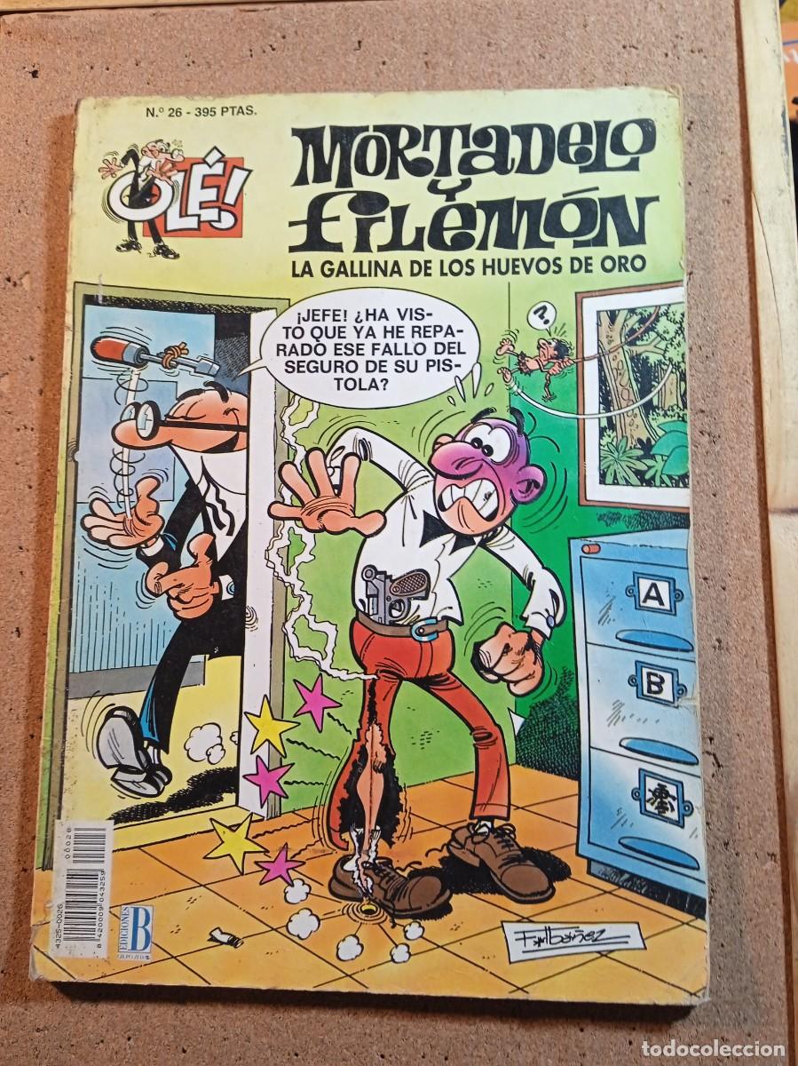 Tebeos: TEBEO DE OLE MORTADELO Y FILEMON EN LA GALLINA DE LOS HUEVOS DE ORO DEL A&Ntilde;O 1993 N&ordm; 26