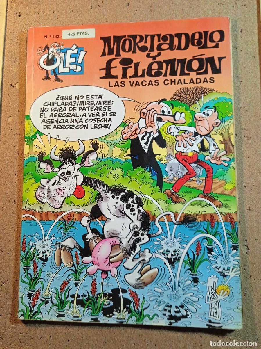 Tebeos: TEBEO DE OLE MORTADELO Y FILEMON EN LAS VACAS CHALADAS DEL A&Ntilde;O 1998 N&ordm; 143