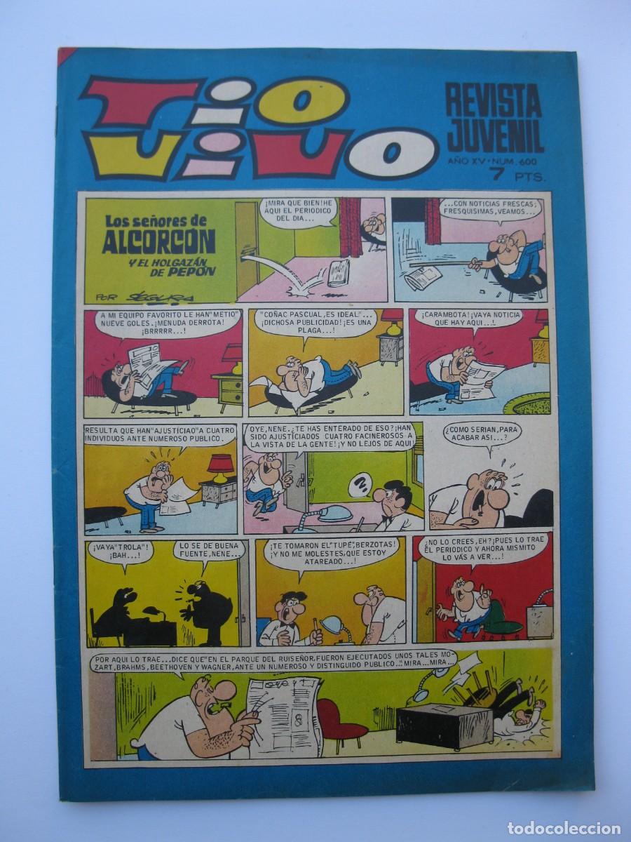 Tebeos: TIO VIVO - A&Ntilde;O XV - N&ordm; 600 - EDITORIAL BRUGUERA - A&Ntilde;O 1972.