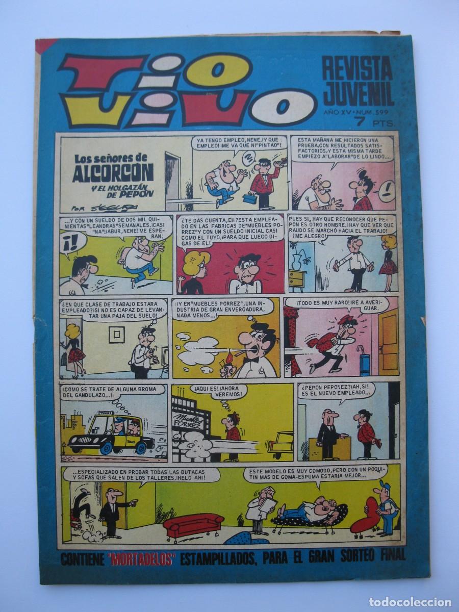Tebeos: TIO VIVO - A&Ntilde;O XV - N&ordm; 599 - EDITORIAL BRUGUERA - A&Ntilde;O 1972.