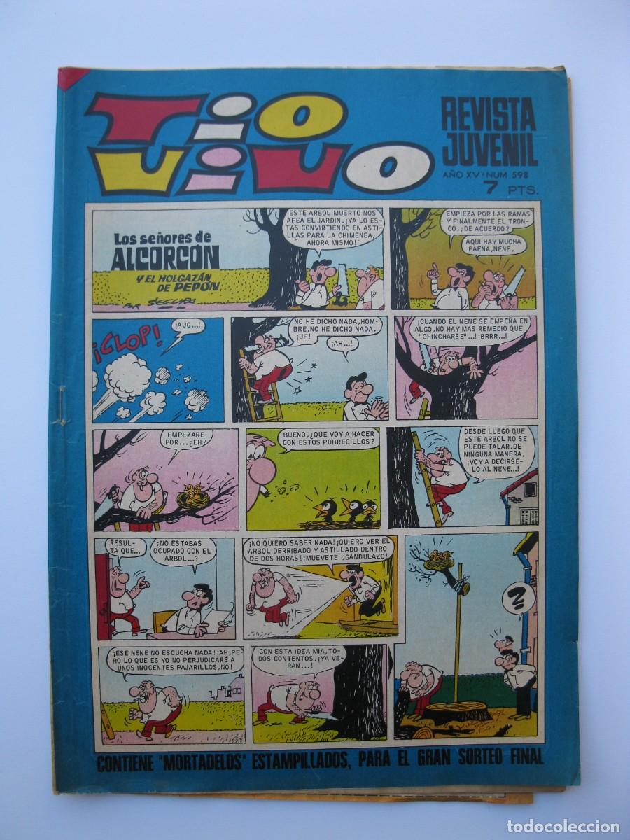Tebeos: TIO VIVO - A&Ntilde;O XV - N&ordm; 598 - EDITORIAL BRUGUERA - A&Ntilde;O 1972.