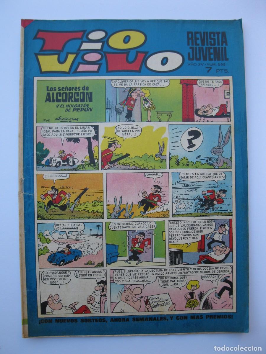 Tebeos: TIO VIVO - A&Ntilde;O XV - N&ordm; 595 - EDITORIAL BRUGUERA - A&Ntilde;O 1972.