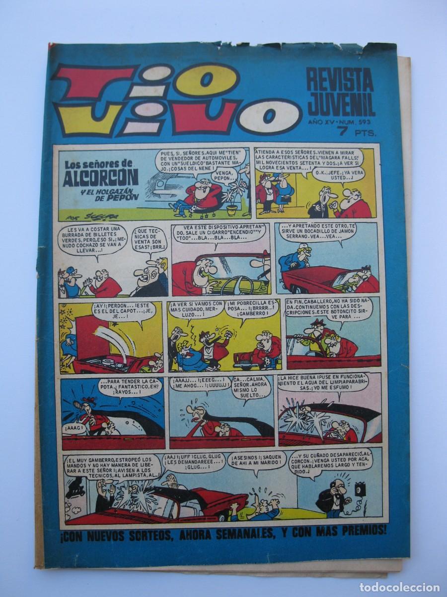 Tebeos: TIO VIVO - A&Ntilde;O XV - N&ordm; 593 - EDITORIAL BRUGUERA - A&Ntilde;O 1972.