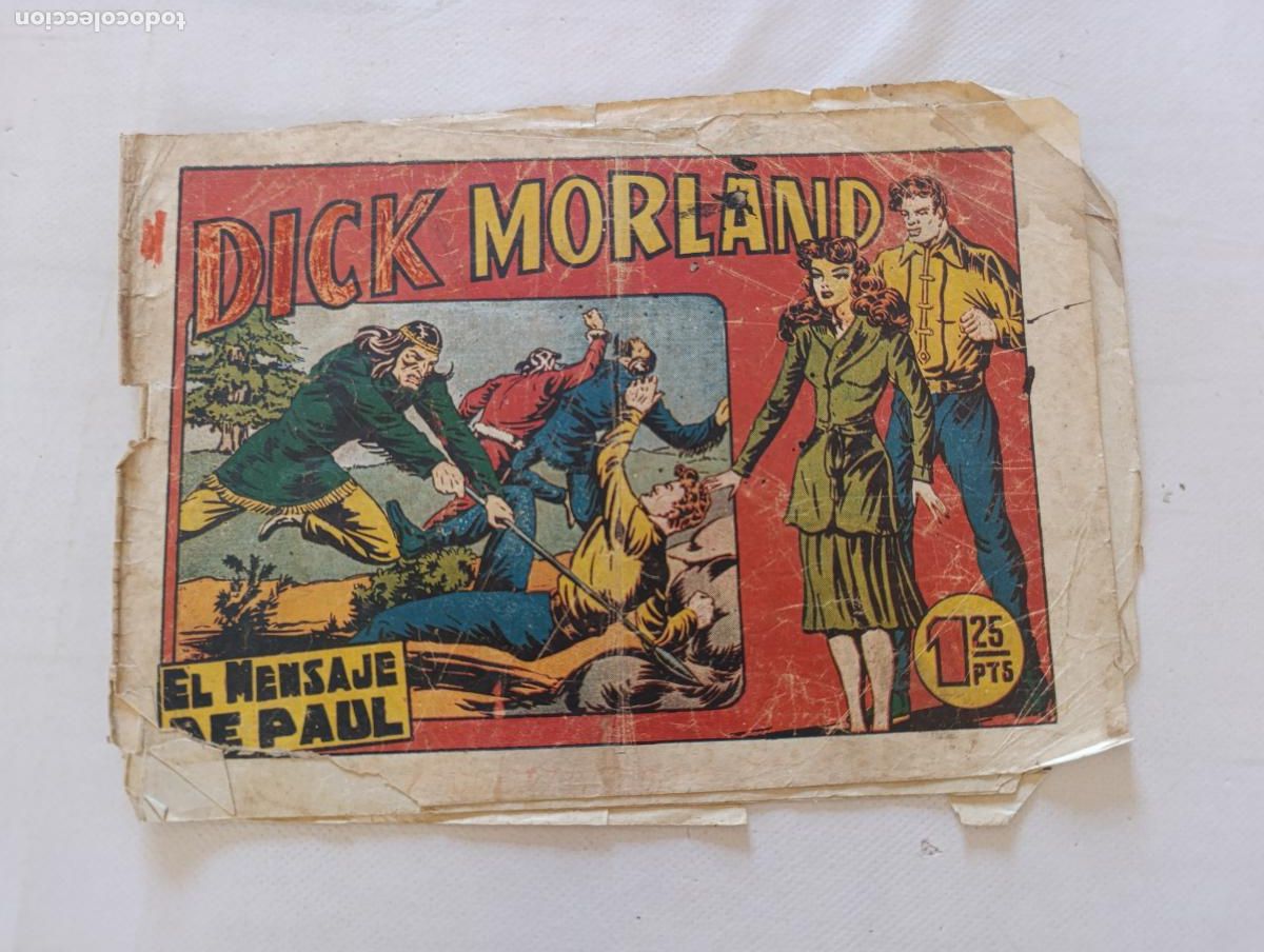 Tebeos: DICK MORLAND N&ordm; 5 - EL MENSAJE DE PAUL - ORIGINAL - BRUGUERA (HV)