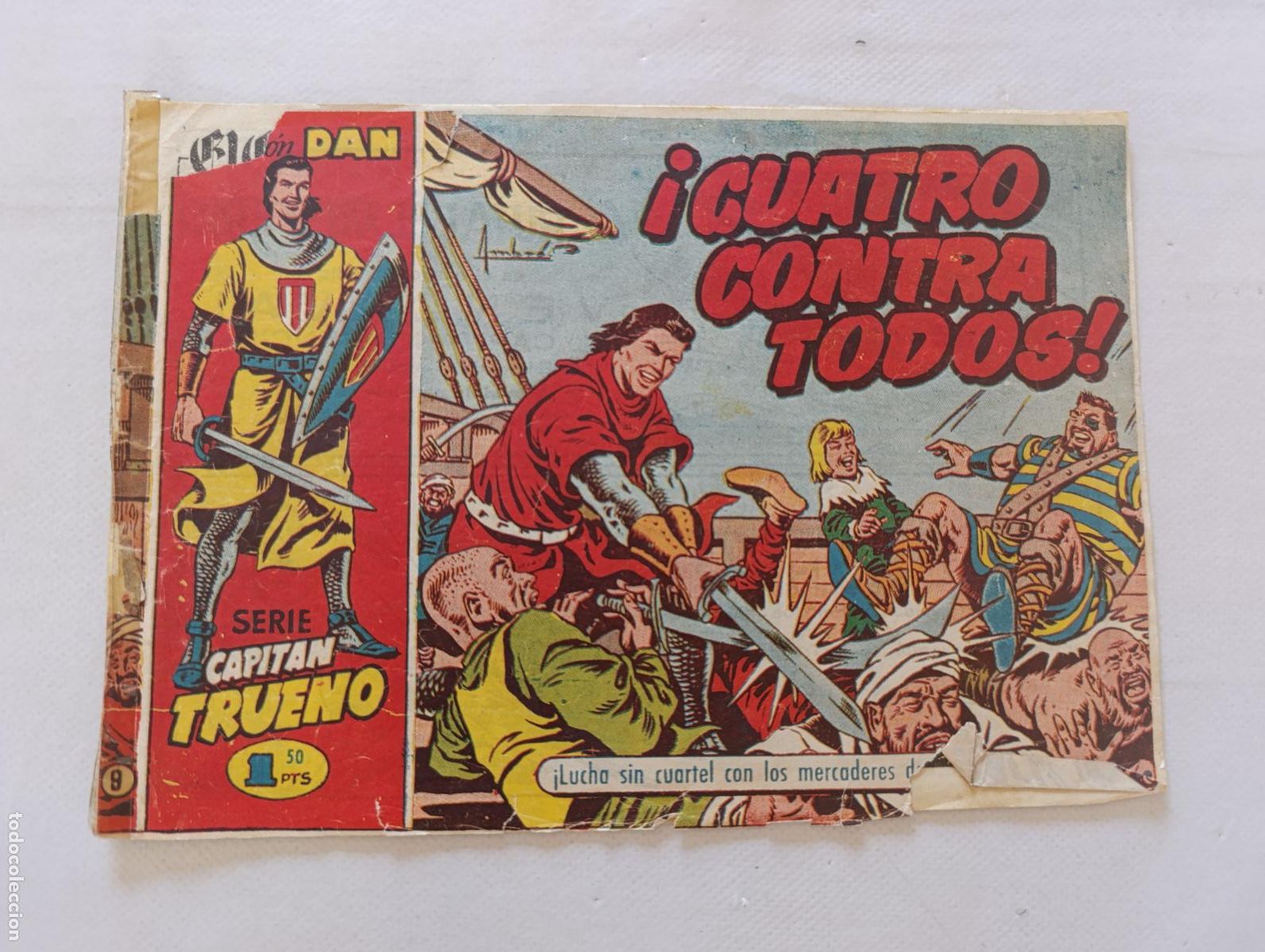 Tebeos: COLECCION DAN - SERIE CAPITAN TRUENO N&ordm; 9 - ORIGINAL - BRUGUERA (HV)