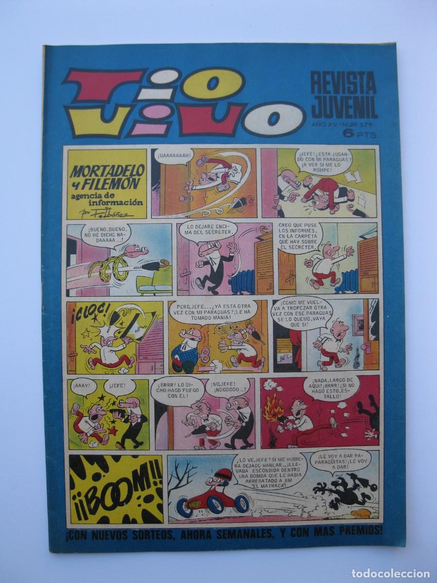 Tebeos: TIO VIVO - A&Ntilde;O XV - N&ordm; 579 - EDITORIAL BRUGUERA - A&Ntilde;O 1972.