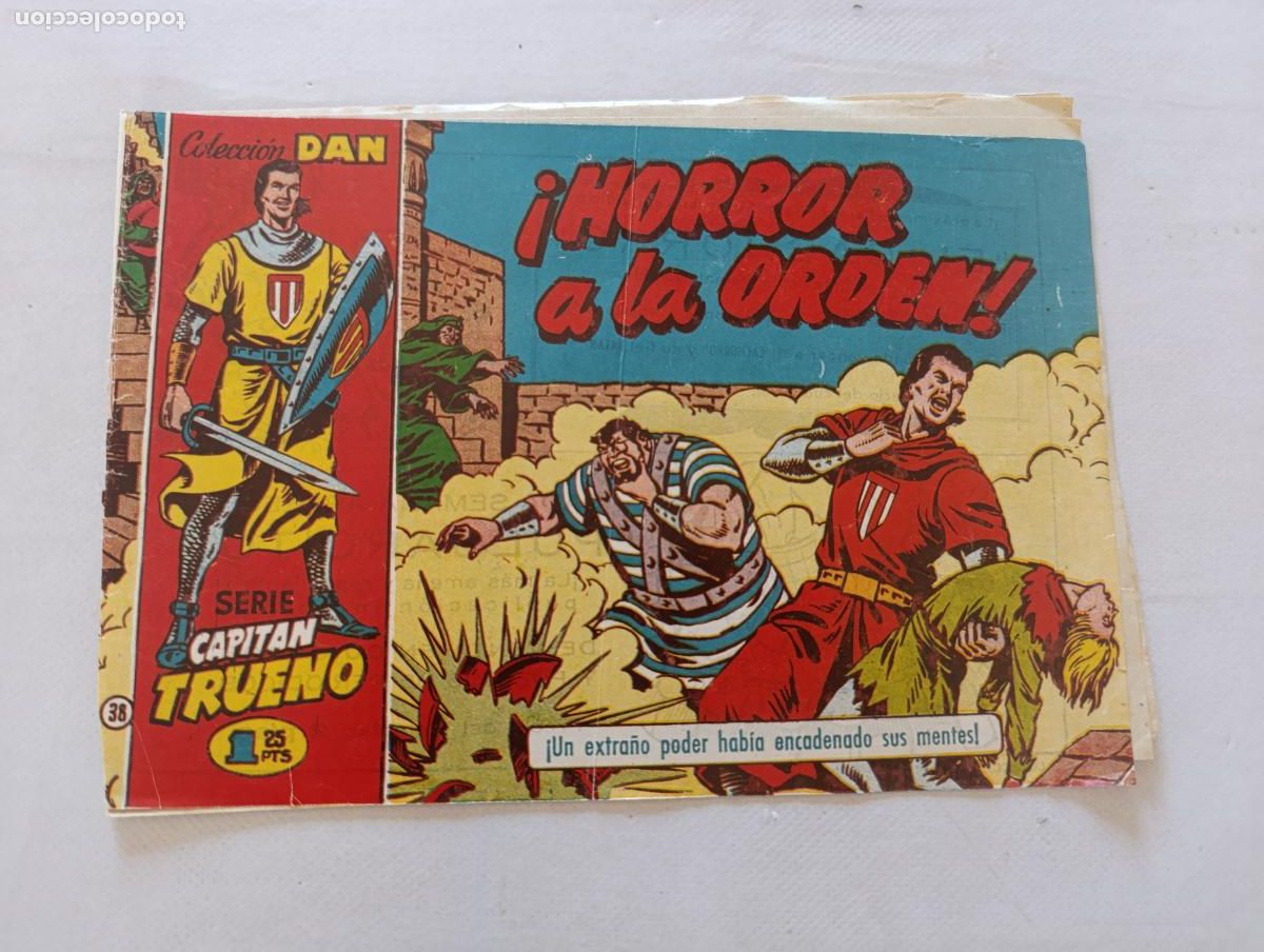 Tebeos: COLECCION DAN - SERIE CAPITAN TRUENO N&ordm; 38 - ORIGINAL - BRUGUERA (HV)