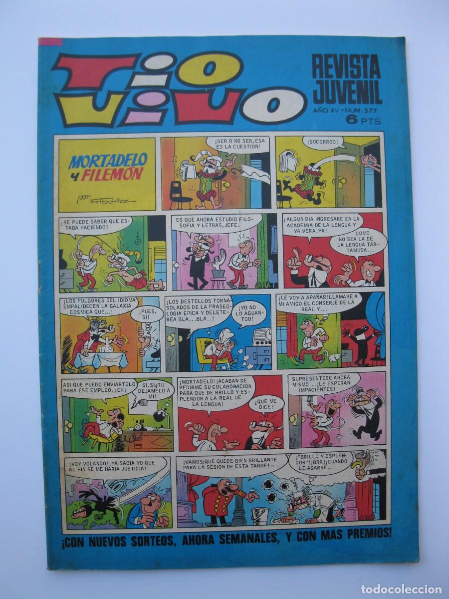 Tebeos: TIO VIVO - A&Ntilde;O XV - N&ordm; 577 - EDITORIAL BRUGUERA - A&Ntilde;O 1972.