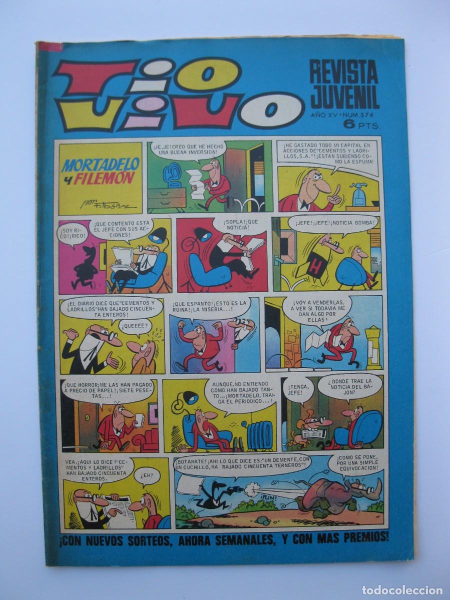Tebeos: TIO VIVO - A&Ntilde;O XV - N&ordm; 574 - EDITORIAL BRUGUERA - A&Ntilde;O 1972.