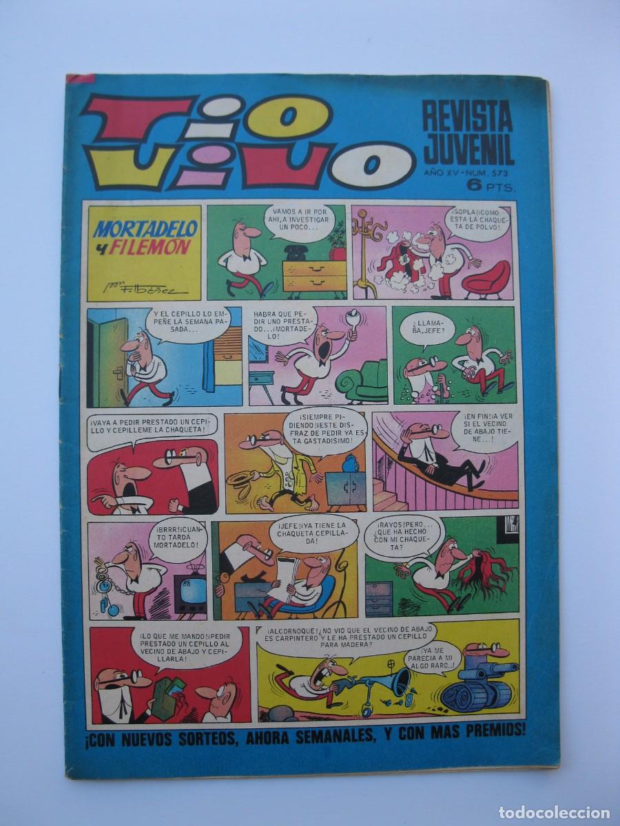 Tebeos: TIO VIVO - A&Ntilde;O XV - N&ordm; 573 - EDITORIAL BRUGUERA - A&Ntilde;O 1972.
