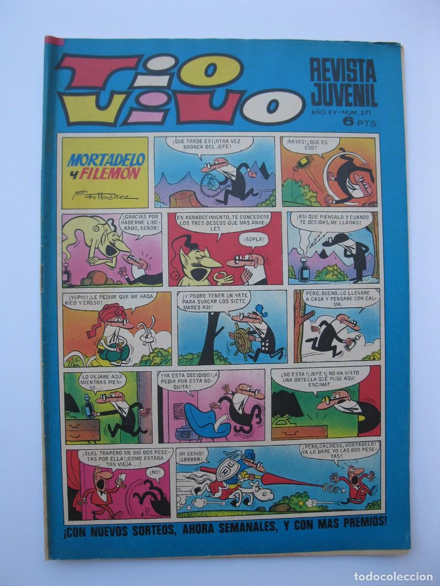 Tebeos: TIO VIVO - A&Ntilde;O XV - N&ordm; 571 - EDITORIAL BRUGUERA - A&Ntilde;O 1972.