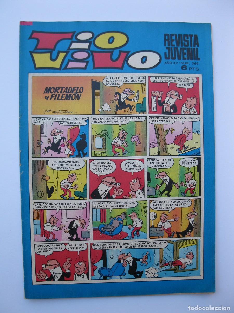 Tebeos: TIO VIVO - A&Ntilde;O XV - N&ordm; 569 - EDITORIAL BRUGUERA - A&Ntilde;O 1972.