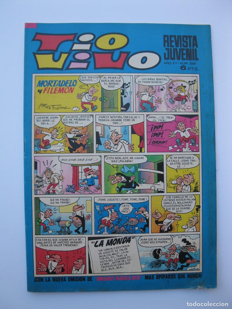 Tebeos: TIO VIVO - A&Ntilde;O XV - N&ordm; 568 - EDITORIAL BRUGUERA - A&Ntilde;O 1972.