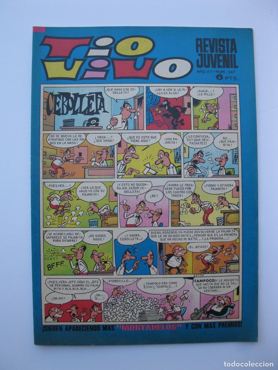 Tebeos: TIO VIVO - A&Ntilde;O XV - N&ordm; 567 - EDITORIAL BRUGUERA - A&Ntilde;O 1972.