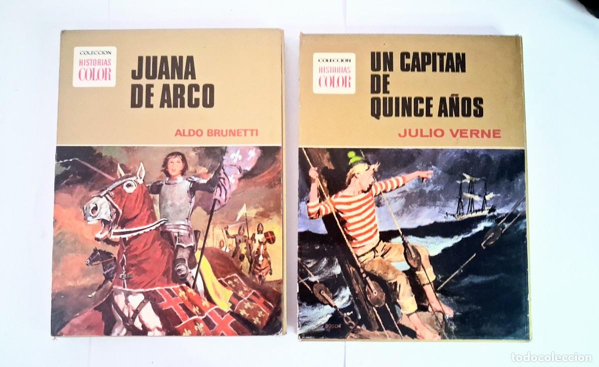 Giornalini: lote Coleccion Historias Color ed.Bruguera Juana de Arco / Un capit&aacute;n de quince a&ntilde;os