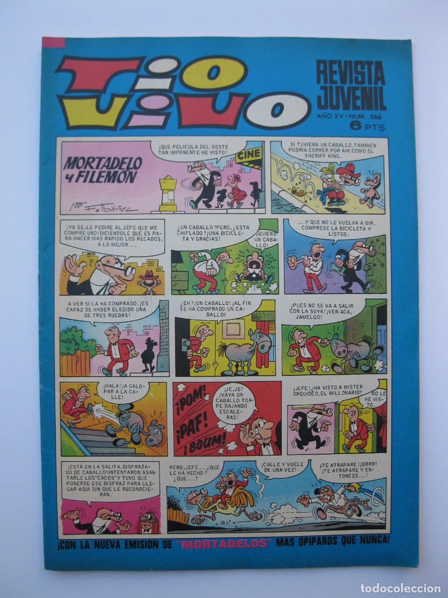 Tebeos: TIO VIVO - A&Ntilde;O XV - N&ordm; 566 - EDITORIAL BRUGUERA - A&Ntilde;O 1972.
