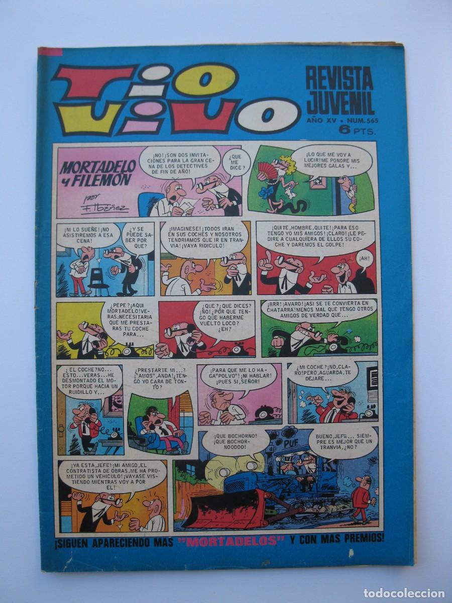 Tebeos: TIO VIVO - A&Ntilde;O XV - N&ordm; 565 - EDITORIAL BRUGUERA - A&Ntilde;O 1972.