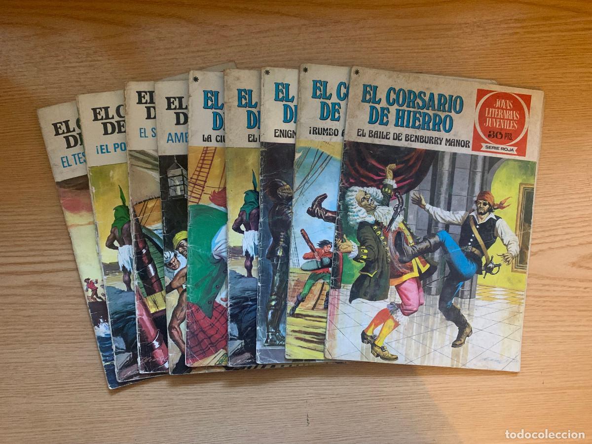 Tebeos: Lote El Corsario de Hierro 9 ejemplares en mal estado D2