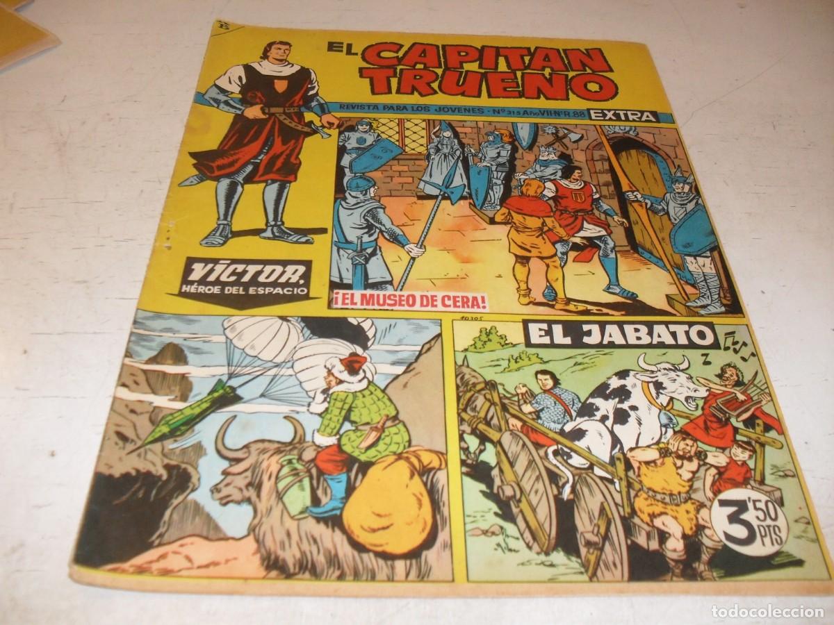Tebeos: EL CAPITAN TRUENO EXTRA N&ordm; 315,CON LA FAMILIA TRAPISONDA EN CONTRAPORTADA,DE 427,BRUGUERA,1960