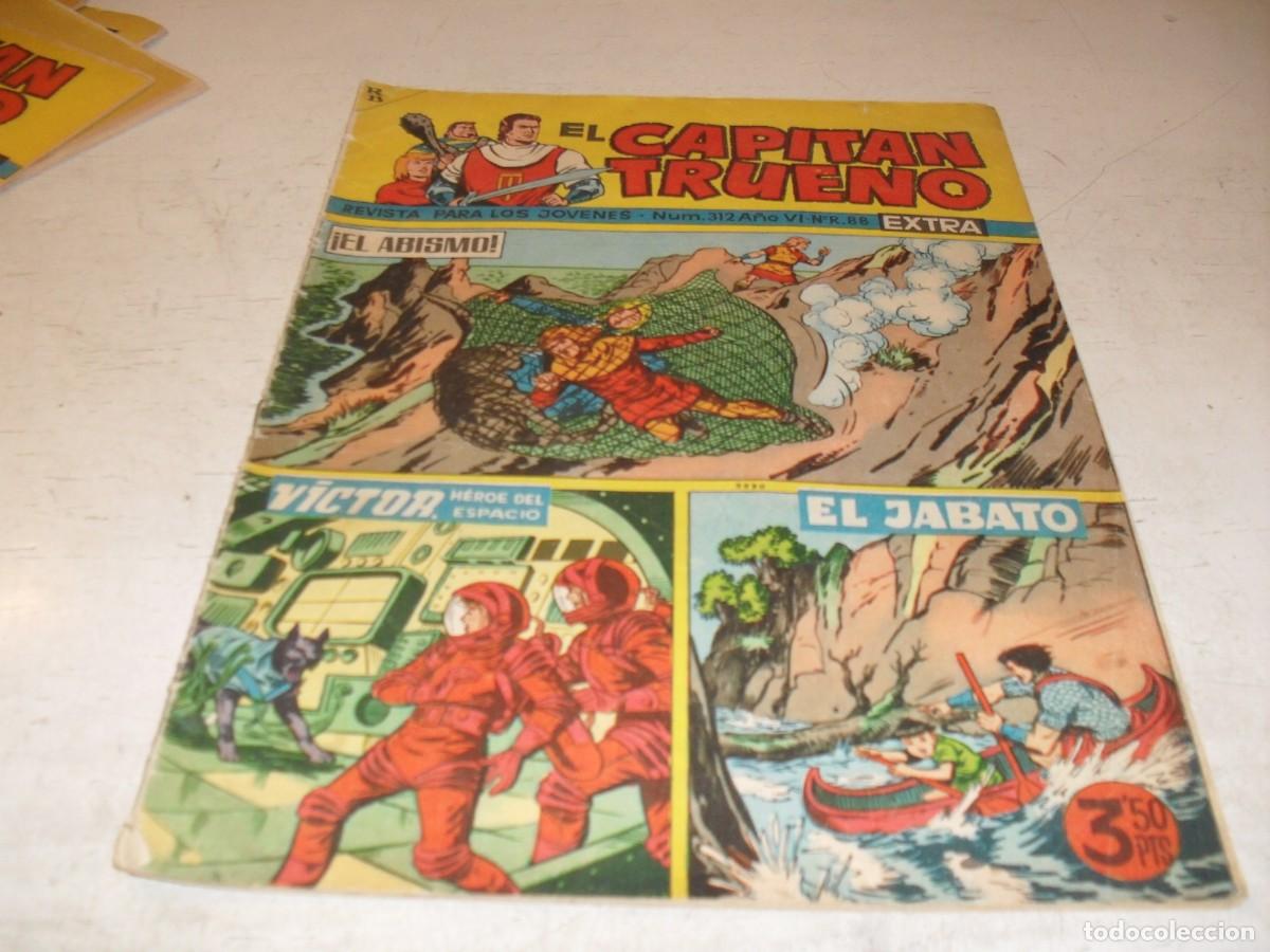 Tebeos: EL CAPITAN TRUENO EXTRA N&ordm; 312,CON LA FAMILIA TRAPISONDA EN CONTRAPORTADA,DE 427,BRUGUERA,1960