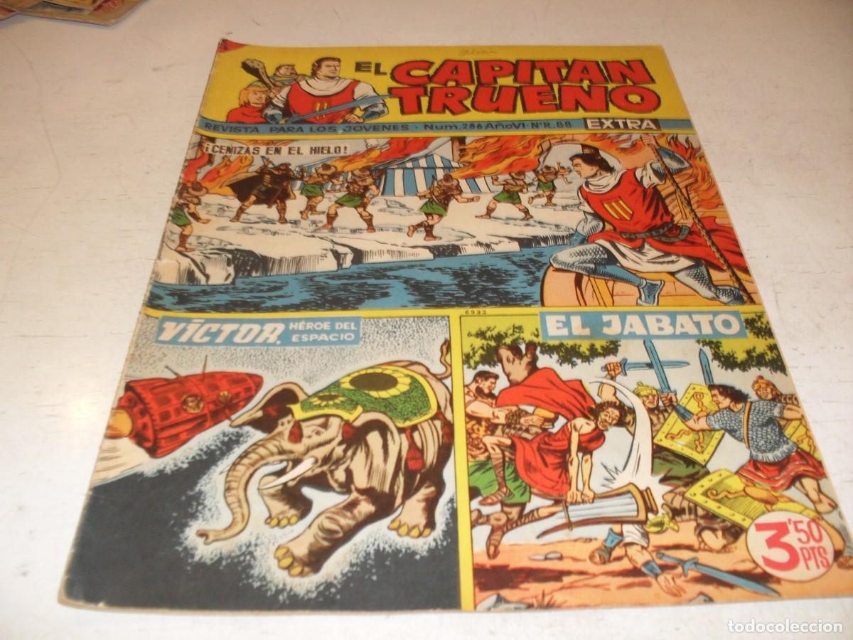 Tebeos: EL CAPITAN TRUENO EXTRA N&ordm; 286,CON LA FAMILIA TRAPISONDA EN CONTRAPORTADA,DE 427,BRUGUERA,1960