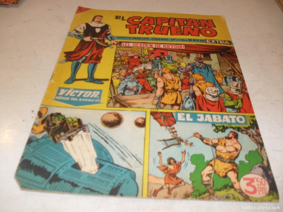 Tebeos: EL CAPITAN TRUENO EXTRA N&ordm; 279,CON VICTOR,HEROE DEL ESPACIO Y EL JABATO,DE 427,BRUGUERA,1960