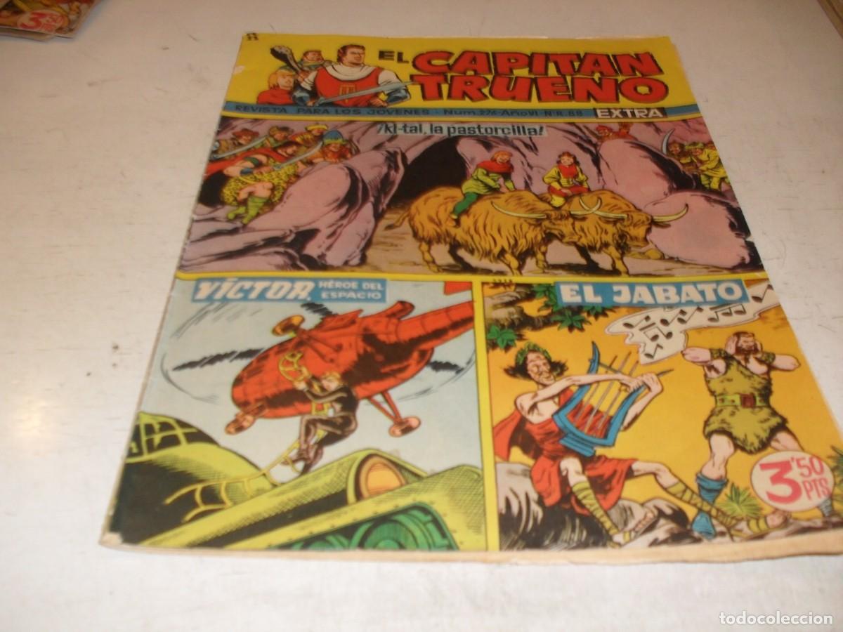 Tebeos: EL CAPITAN TRUENO EXTRA N&ordm; 276,CON VICTOR,HEROE DEL ESPACIO Y EL JABATO,DE 427,BRUGUERA,1960