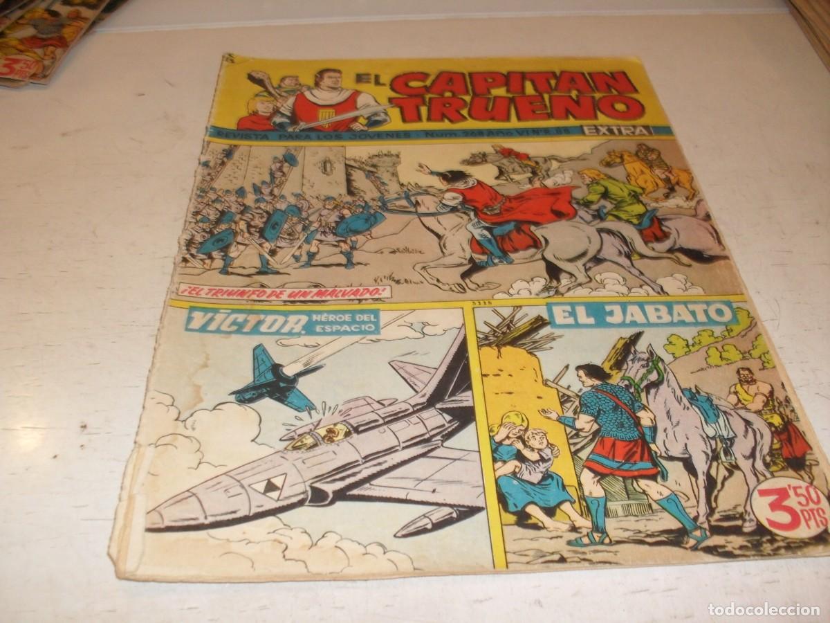 Tebeos: EL CAPITAN TRUENO EXTRA N&ordm; 268,CON VICTOR,HEROE DEL ESPACIO Y EL JABATO,DE 427,BRUGUERA,1960