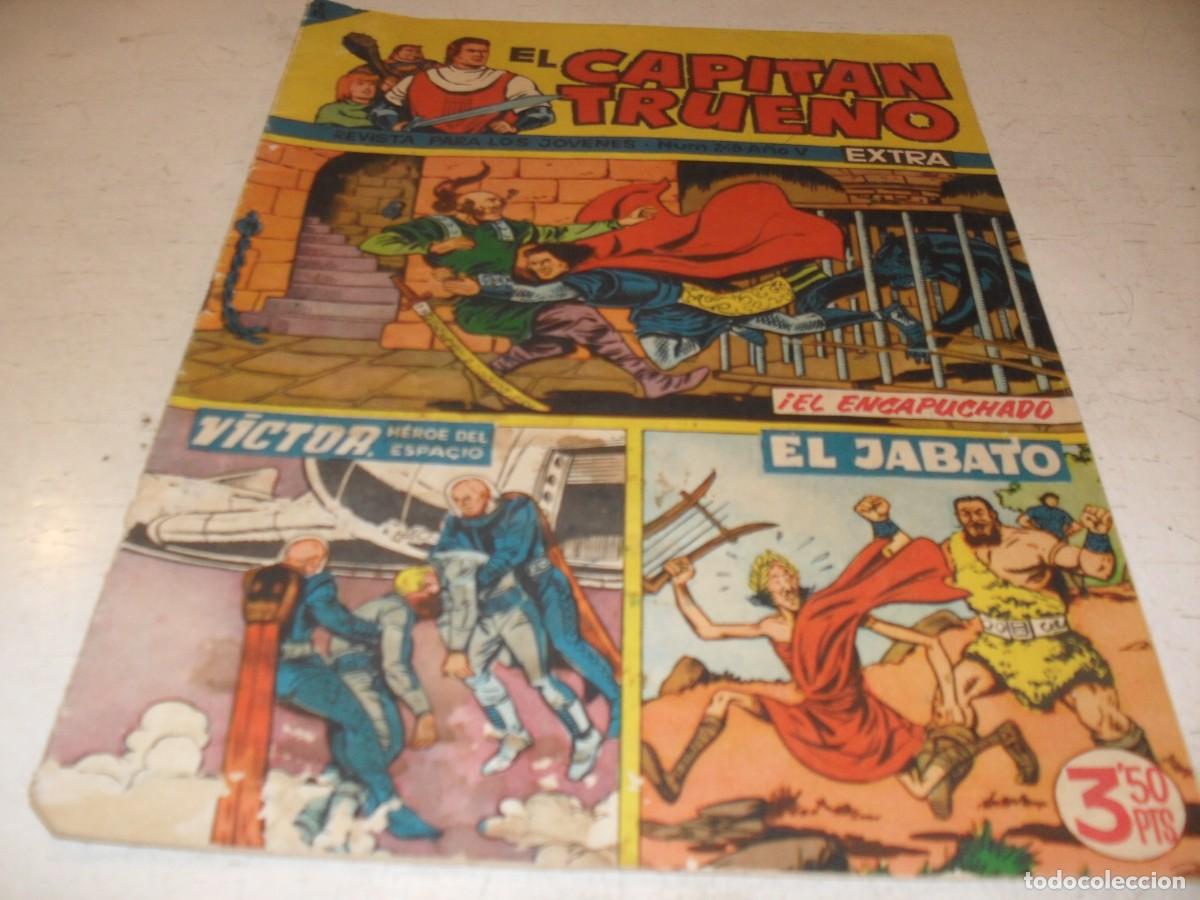 Tebeos: EL CAPITAN TRUENO EXTRA N&ordm; 248,CON VICTOR,HEROE DEL ESPACIO Y EL JABATO,DE 427,BRUGUERA,1960
