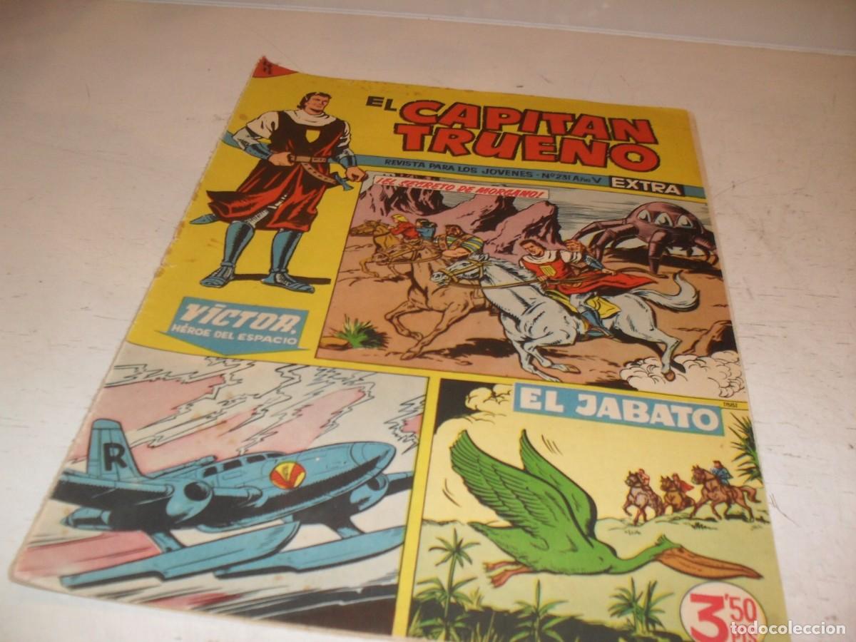 Tebeos: EL CAPITAN TRUENO EXTRA N&ordm; 231,CON ANUNCIO CHOCOLATE ELGORRIAGA EN CONTRAPORTAD,DE 427,BRUGUERA,1960