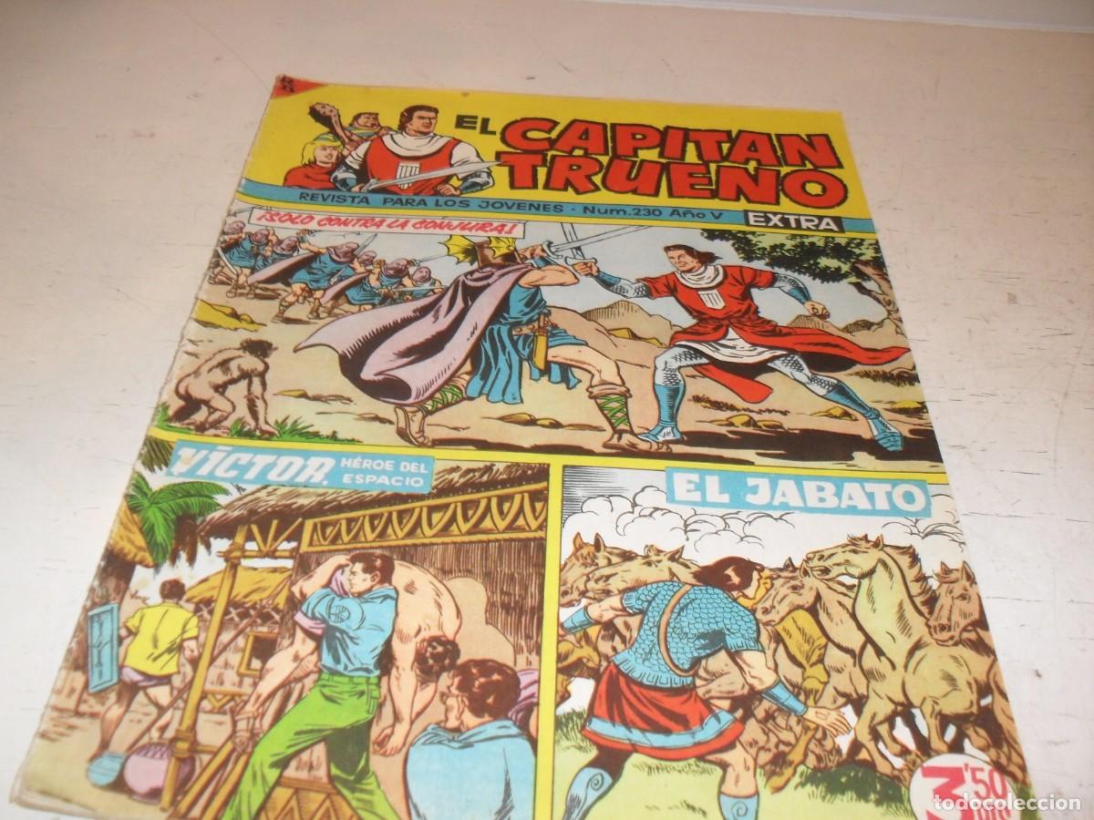 Tebeos: EL CAPITAN TRUENO EXTRA N&ordm; 230,CON LA FAMILIA TRAPISONDA EN CONTRAPORTADA,DE 427,BRUGUERA,1960