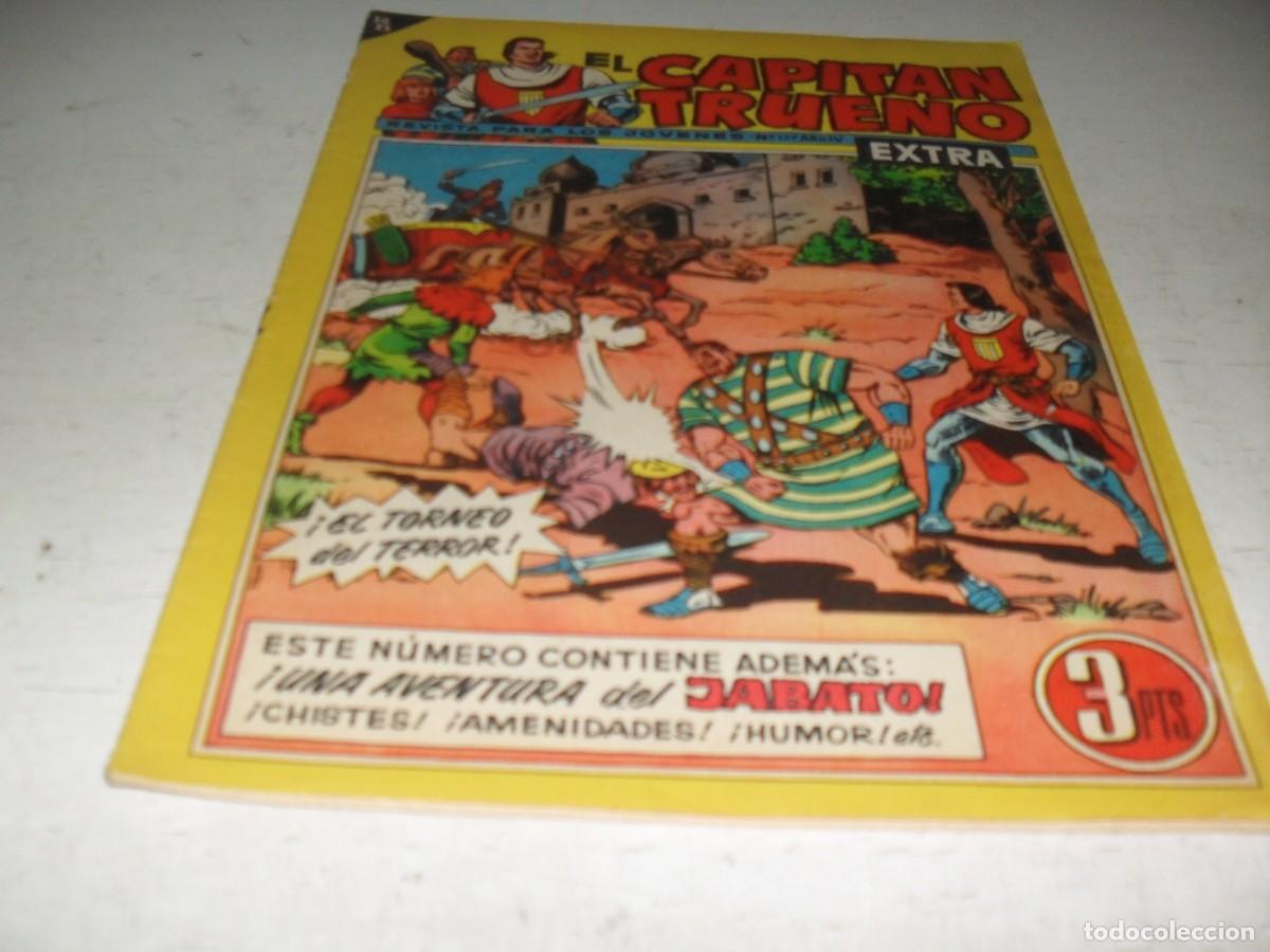 Tebeos: EL CAPITAN TRUENO EXTRA N&ordm; 177,CON AVENTURA DEL JABATO,DE 427,BRUGUERA,1960