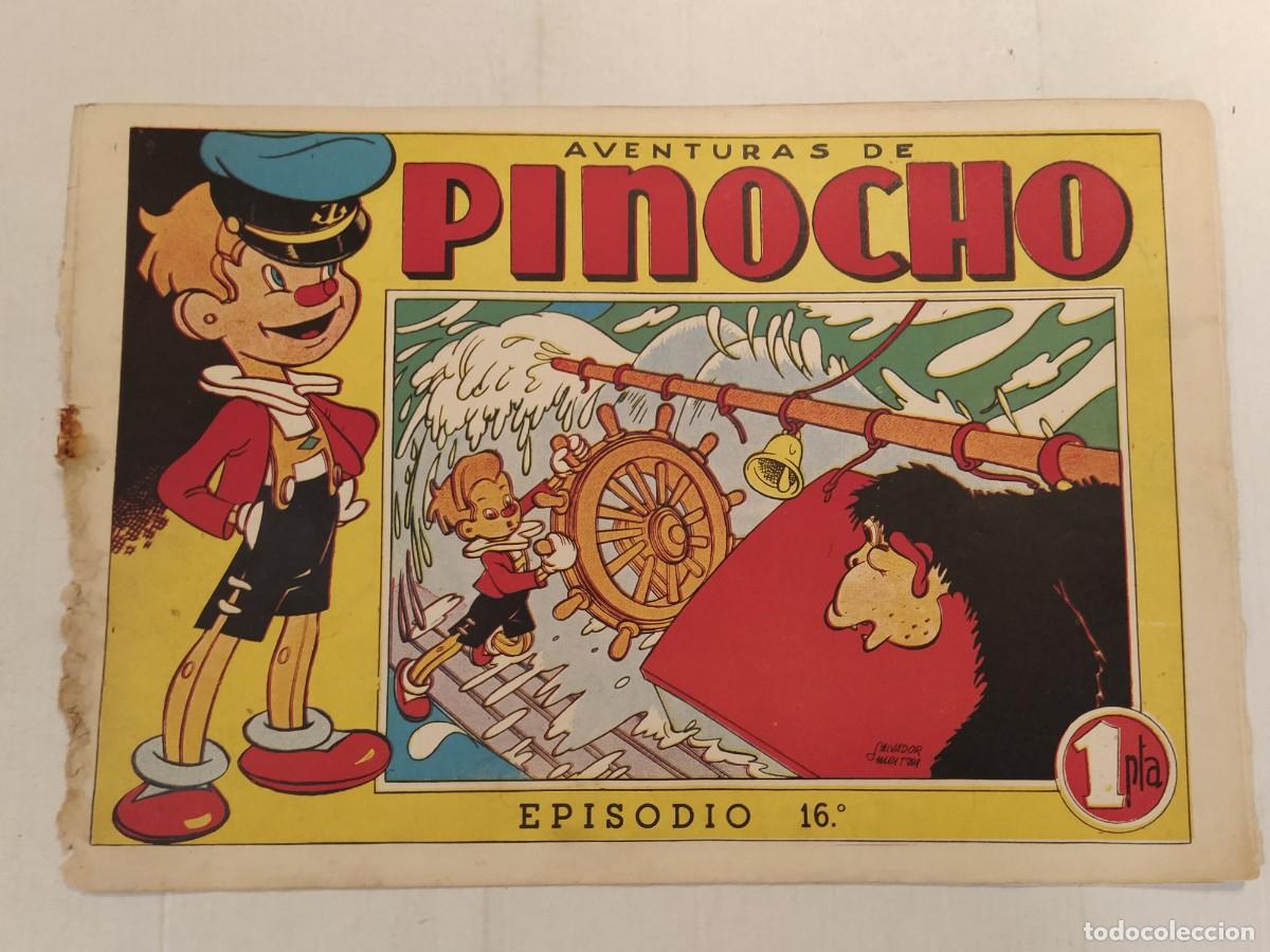 Tebeos: AVENTURAS DE PINOCHO - SALVADOR MESTRES - EPISODIO 16 - EDITORIAL BRUGUERA - COMIC ANTIGUO ORIGINAL
