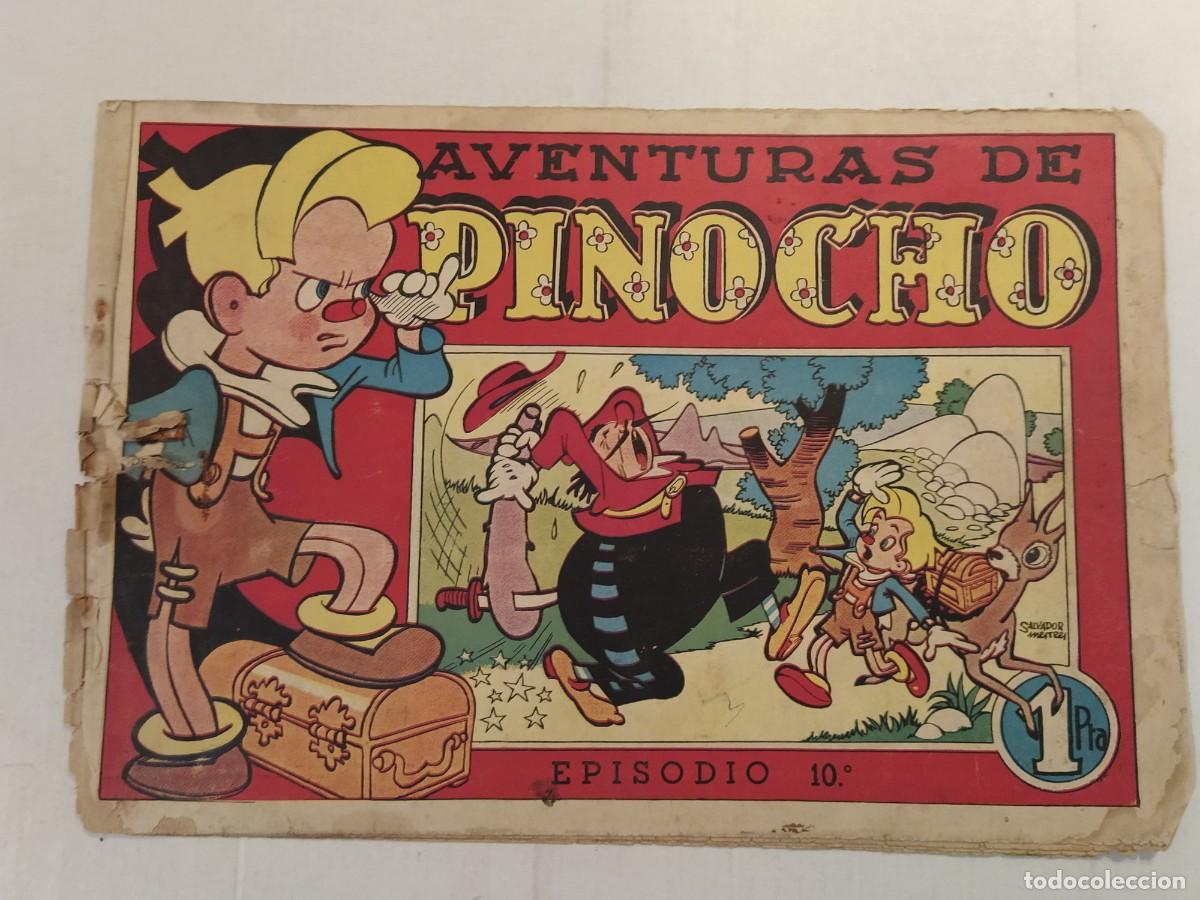 Tebeos: AVENTURAS DE PINOCHO - SALVADOR MESTRES - EPISODIO 10 - EDITORIAL BRUGUERA - COMIC ANTIGUO ORIGINAL