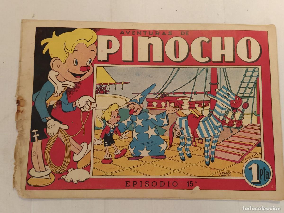 Giornalini: AVENTURAS DE PINOCHO - SALVADOR MESTRES - EPISODIO 15 - EDITORIAL BRUGUERA - COMIC ANTIGUO ORIGINAL