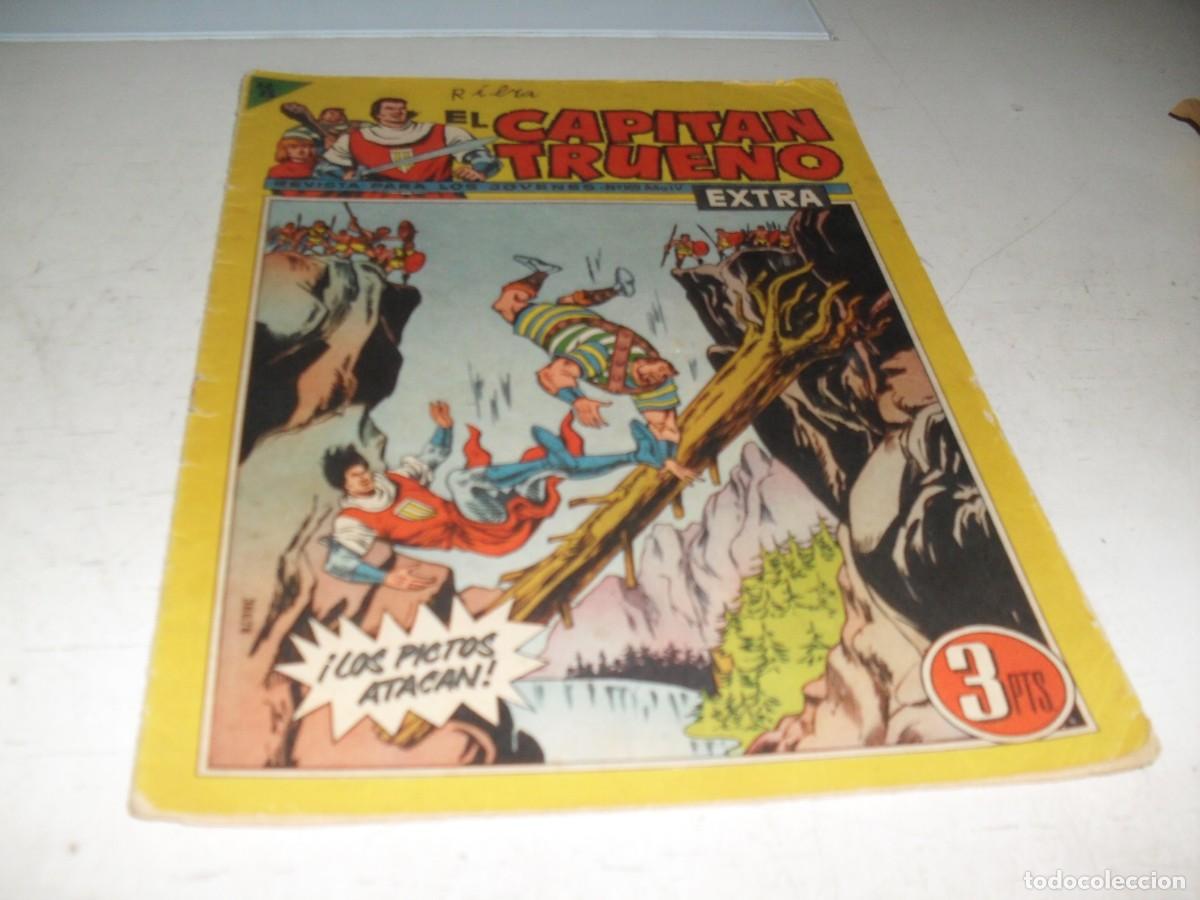Tebeos: EL CAPITAN TRUENO EXTRA N&ordm; 169,CON AVENTURA DE PITAGORAS SLIM,DE 427,BRUGUERA,1960