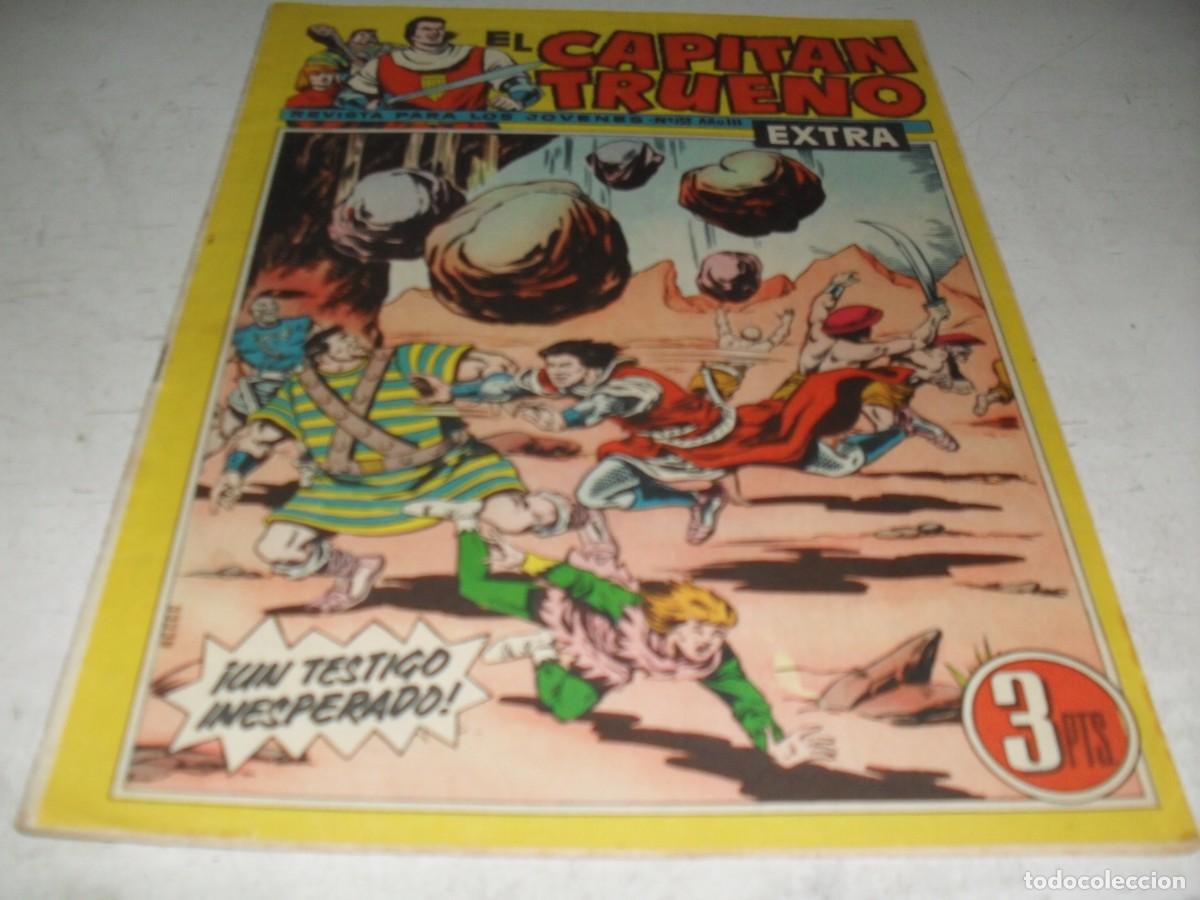 Tebeos: EL CAPITAN TRUENO EXTRA N&ordm; 153,CON LA FAMILIA TRAPISONDA EN CONTRAPORTADA,DE 427,BRUGUERA,1960