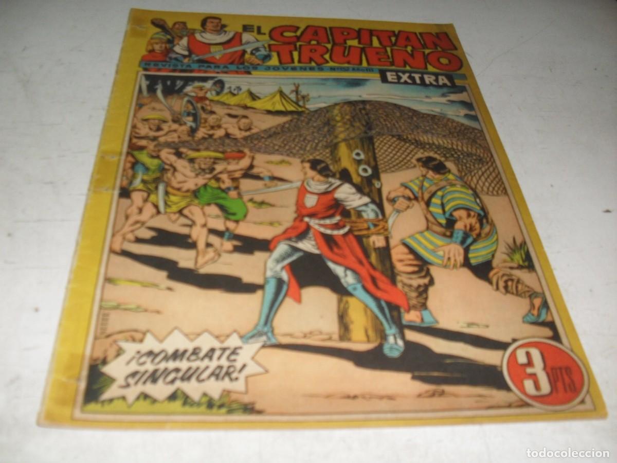 Tebeos: EL CAPITAN TRUENO EXTRA N&ordm; 152,CON ASES DE LA PRADERA,DE 427,BRUGUERA,1960