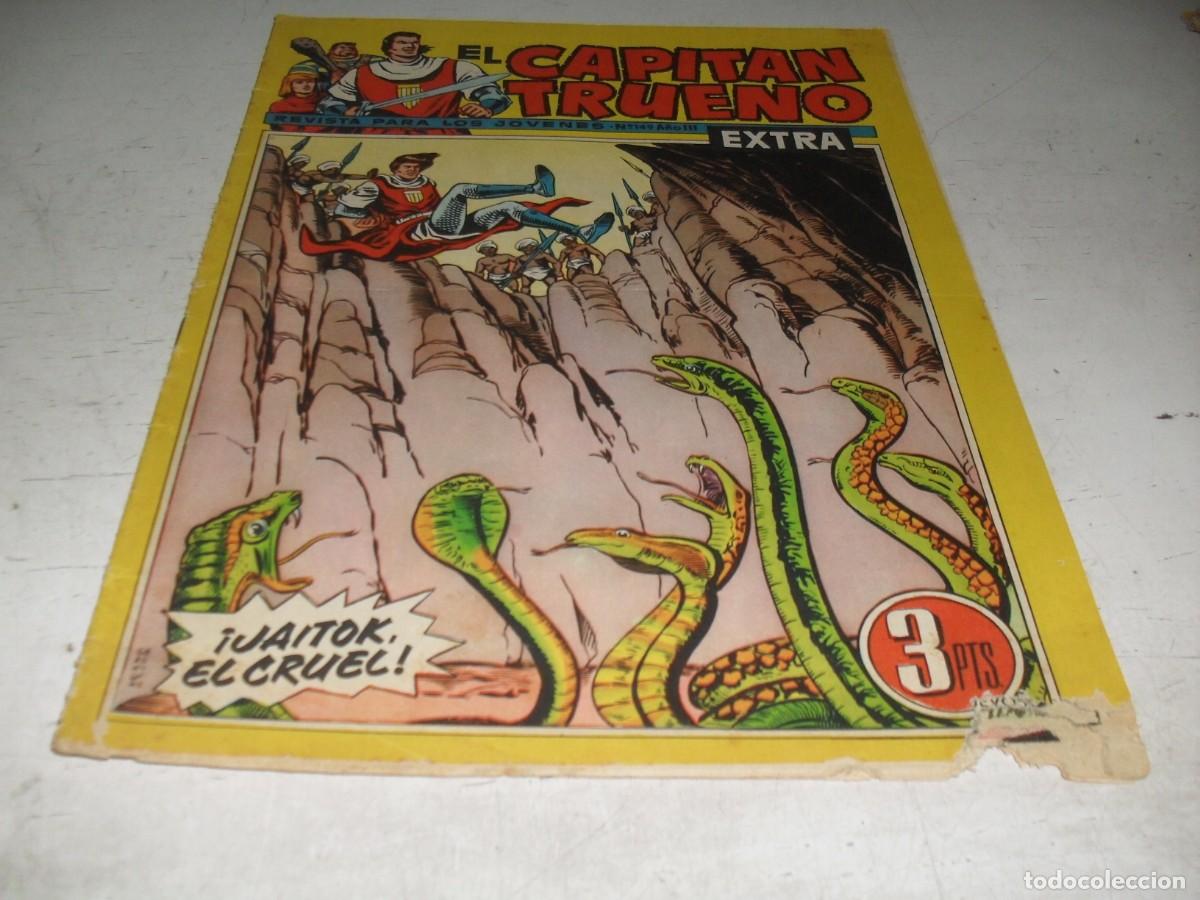 Tebeos: EL CAPITAN TRUENO EXTRA N&ordm; 149,CON EL PAJE ELGORRIAGA,DE 427,BRUGUERA,1960