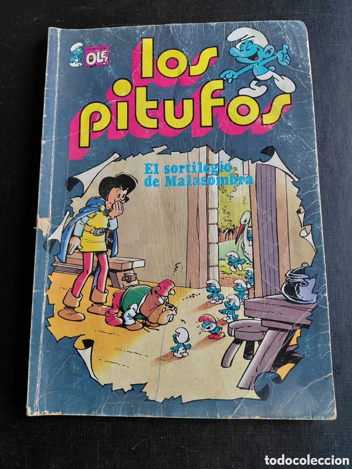 Livros de Banda Desenhada: OL&Eacute;! N&deg;12. LOS PITUFOS.EL SORTILEGIO DE MALASOMBRA- BRUGUERA-1a EDICI&Oacute;N 1980