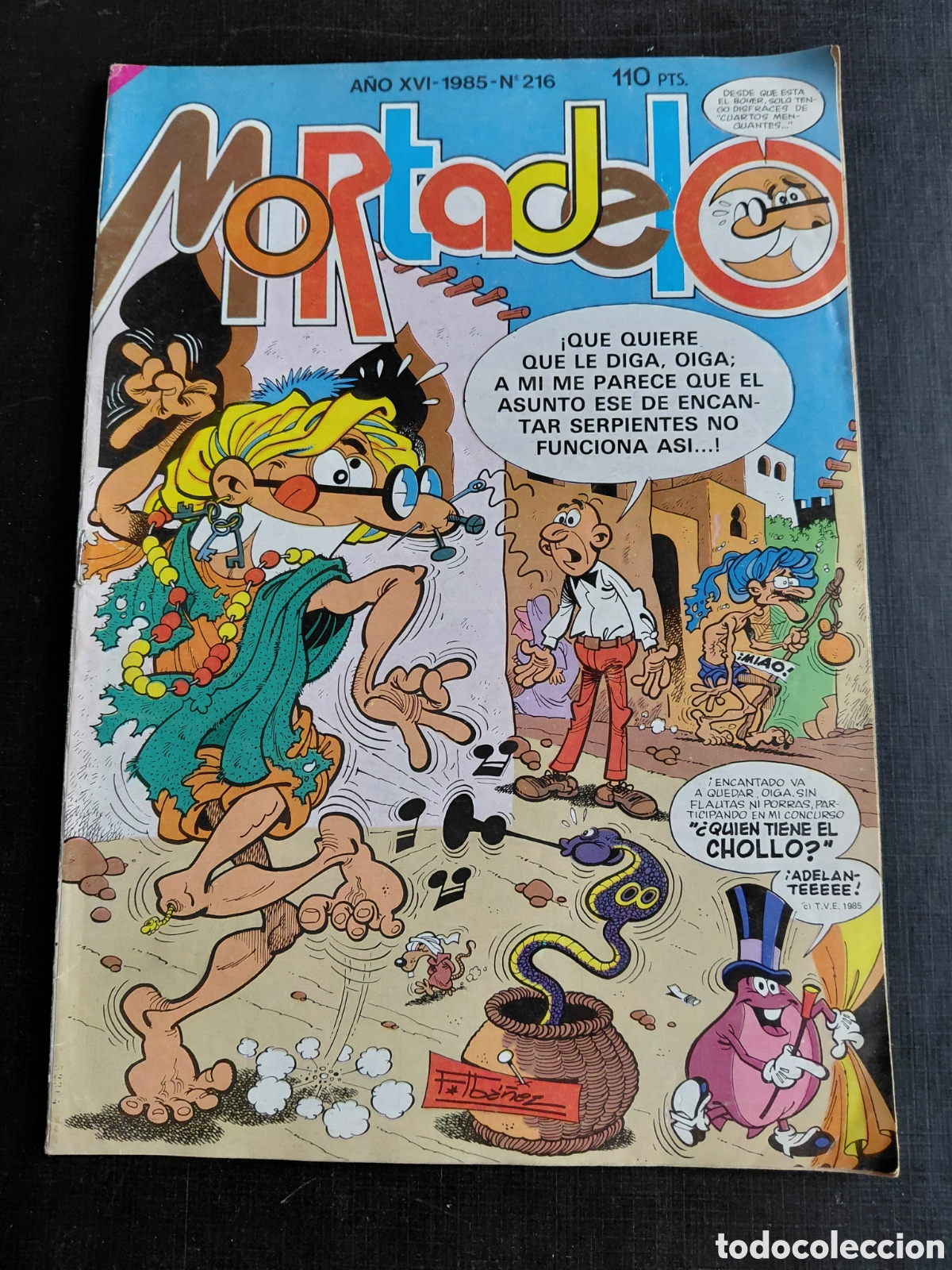 Tebeos: MORTADELO- N&ordm; 216 A&Ntilde;O XVI.- 985 -BRUGUERA