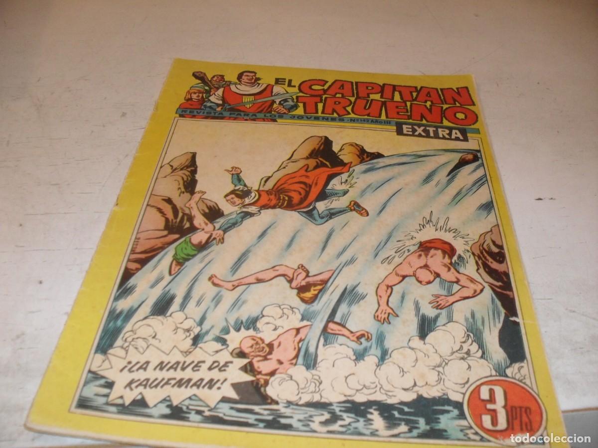 Tebeos: EL CAPITAN TRUENO EXTRA N&ordm; 142,CON LA FAMILIA TRAPISONDA EN CONTRAPORTADA,DE 427,BRUGUERA,1960