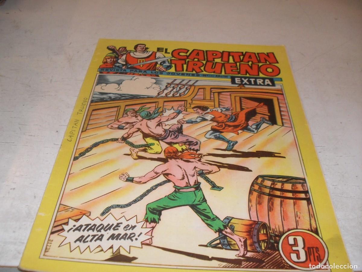 Tebeos: EL CAPITAN TRUENO EXTRA N&ordm; 141,CON LA FAMILIA TRAPISONDA EN CONTRAPORTADA,DE 427,BRUGUERA,1960