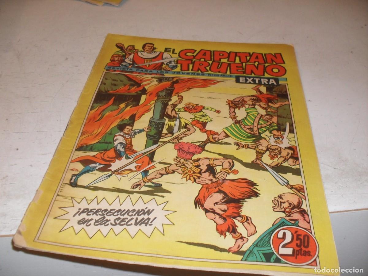Tebeos: EL CAPITAN TRUENO EXTRA N&ordm; 133,CON CLASES DE DIBUJO DE ANTONIO BERNAL,DE 427,BRUGUERA,1960