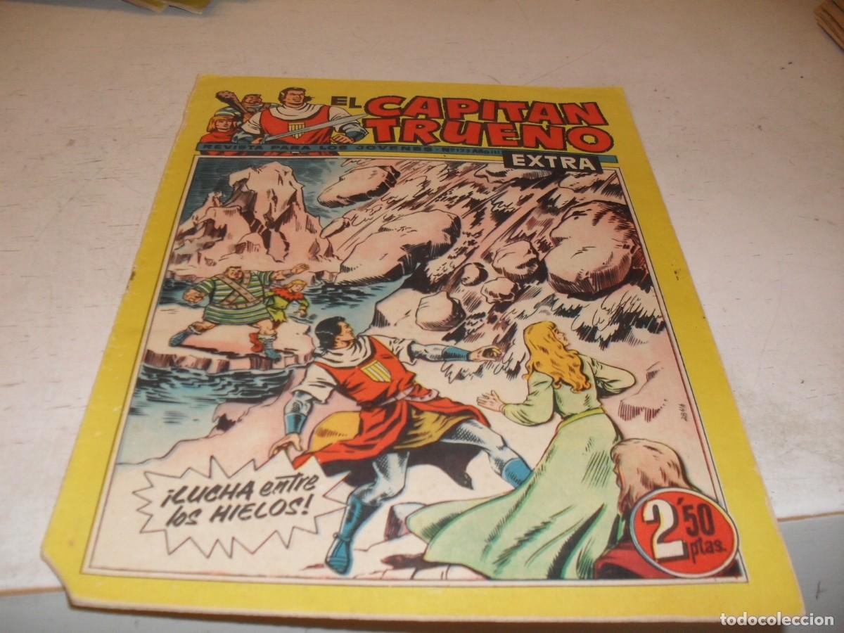 Tebeos: EL CAPITAN TRUENO EXTRA N&ordm; 123,CON CLASES DE DIBUJO DE ANTONIO BERNAL,DE 427,BRUGUERA,1960