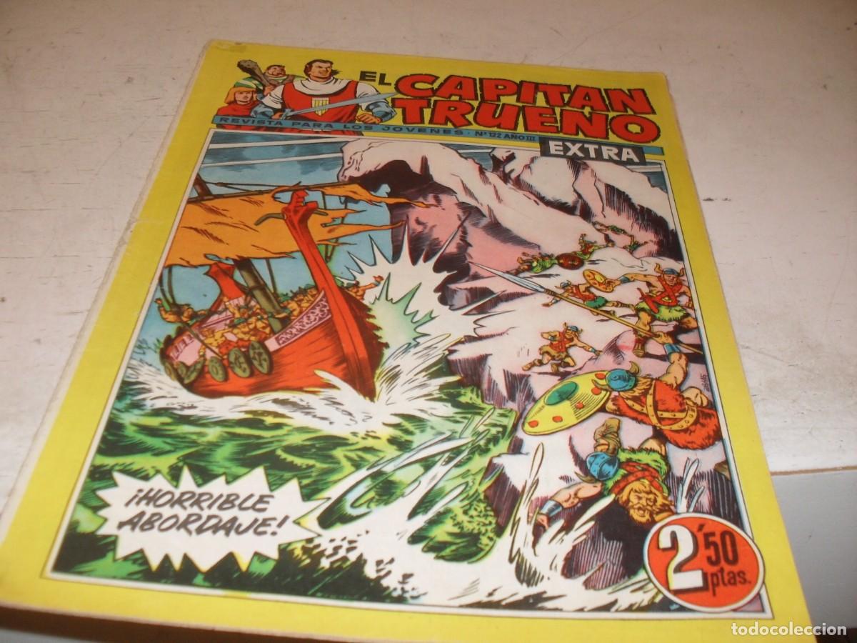 Tebeos: EL CAPITAN TRUENO EXTRA N&ordm; 122,CON CLASES DE DIBUJO DE ANTONIO BERNAL,DE 427,BRUGUERA,1960