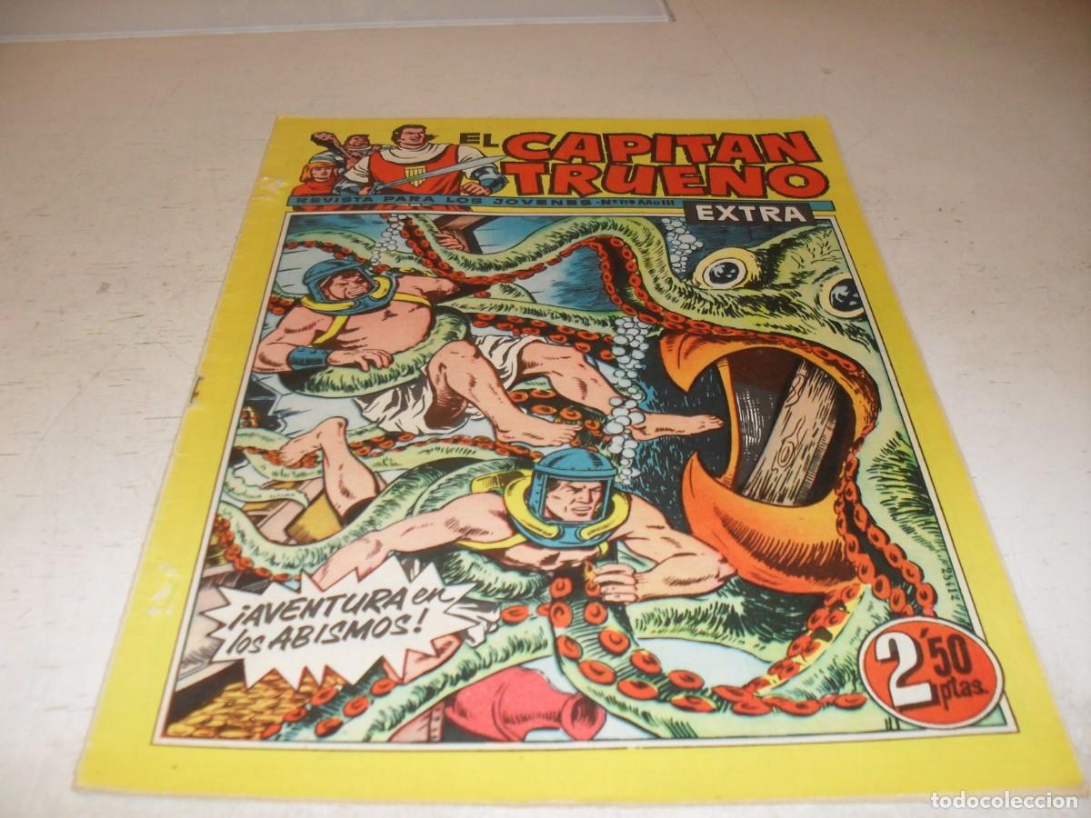 Tebeos: EL CAPITAN TRUENO EXTRA N&ordm; 119,CON CLASES DE DIBUJO DE ANTONIO BERNAL,DE 427,BRUGUERA,1960